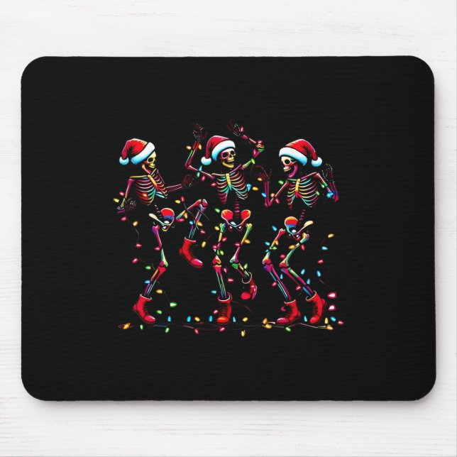 Dancing Skeleton Santa Julafton Light jul Musmatta (Framsidan)