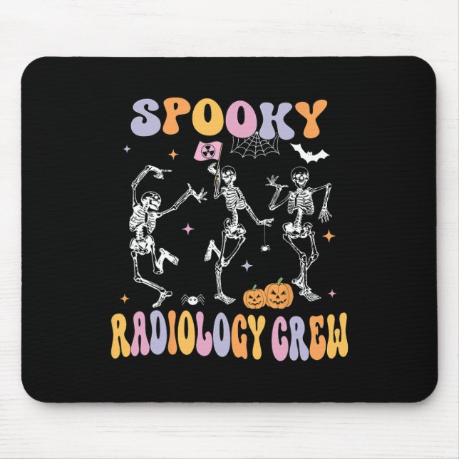 Dancing Skeleton Spooky Radiology Crew X-ray Tech Musmatta (Framsidan)
