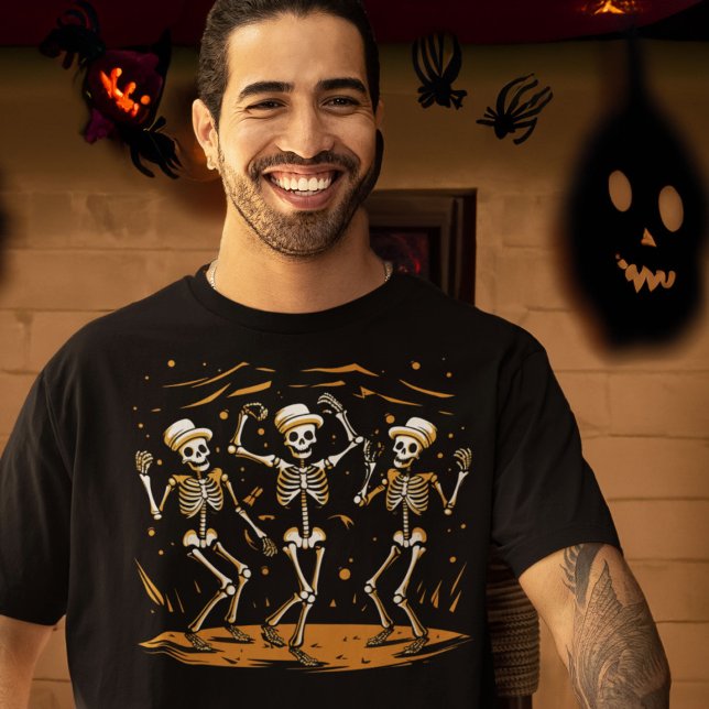 Dancing Skeleton Trio Vaudeville Act T Shirt (Skapare uppladdad)