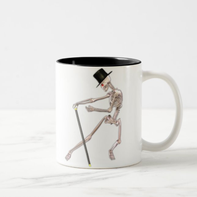 Dancing Skeleton Två-Tonad Mugg (Höger)