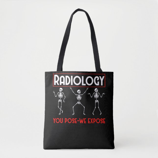 Dancing Skeleton Xray Radiolog Funny Radiology Tygkasse (Framsida)