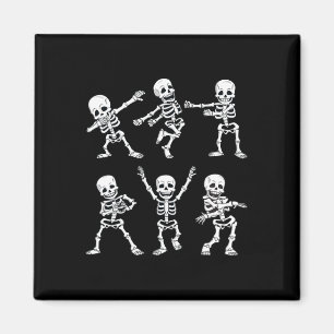 Dancing Skeletons Dance Challenge Boys Girl Kids H Magnet