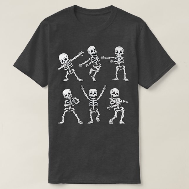 Dancing Skeletons Dance Challenge Boys Girl Kids H T Shirt (Design framsida)