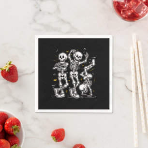 Dancing Skeletons Dance Challenge Halloween Pappersservett