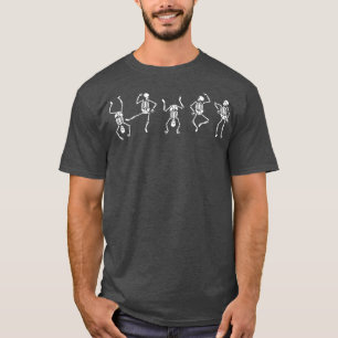 Dancing Skeletons Dance Challenge Halloween Scary T Shirt