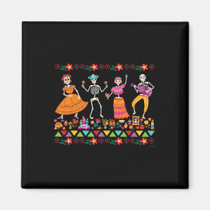 Dancing Skeletons Day of the dead Mexican Dia De L Magnet