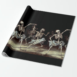 Dancing Skeletons Gothic Bröllop Presentpapper