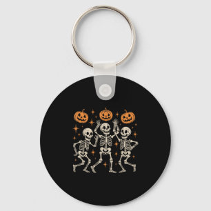 Dancing Skeletons Halloween Dance of Death Macabre Nyckelring