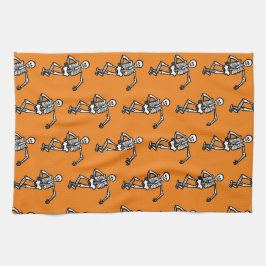 Dancing Skeletons Halloween Kitchen Towel Kökshandduk