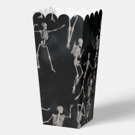 Dancing Skeletons Halloween Popcorn Presentaskar