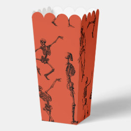 Dancing Skeletons Halloween Popcorn Presentaskar