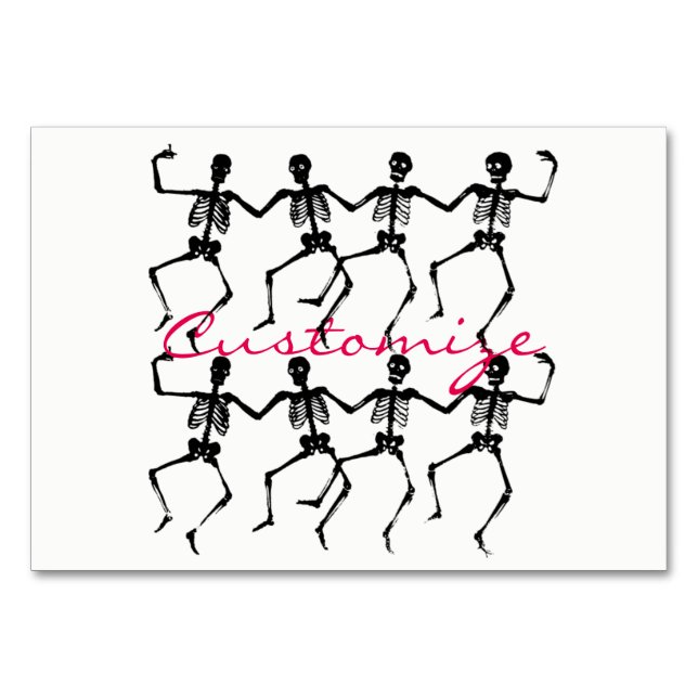 Dancing Skeletons Halloween Thunder_Cove Bordsnummer (Framsidan)