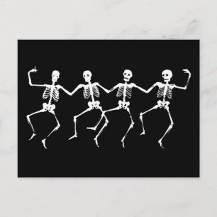 Dancing Skeletons II Vykort