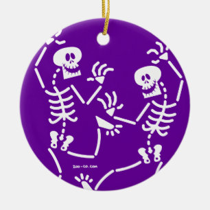 Dancing Skeletons Julgransprydnad Keramik
