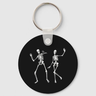 Dancing Skeletons Keychain Nyckelring