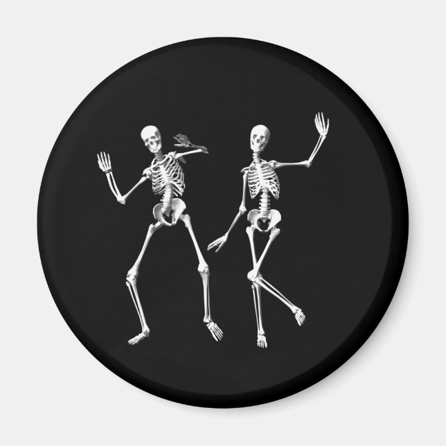 Dancing Skeletons Magnet (Framsidan)