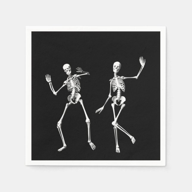 Dancing Skeletons Napkin Pappersservett (Framsidan)