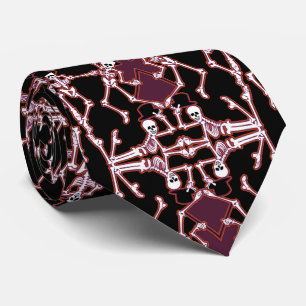 Dancing Skeletons Necktie Slips