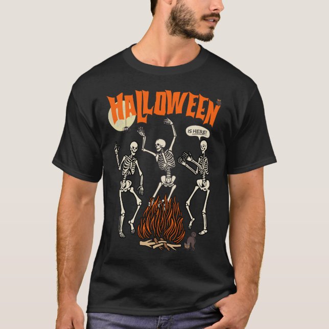 Dancing Skeletons T Shirt (Framsida)