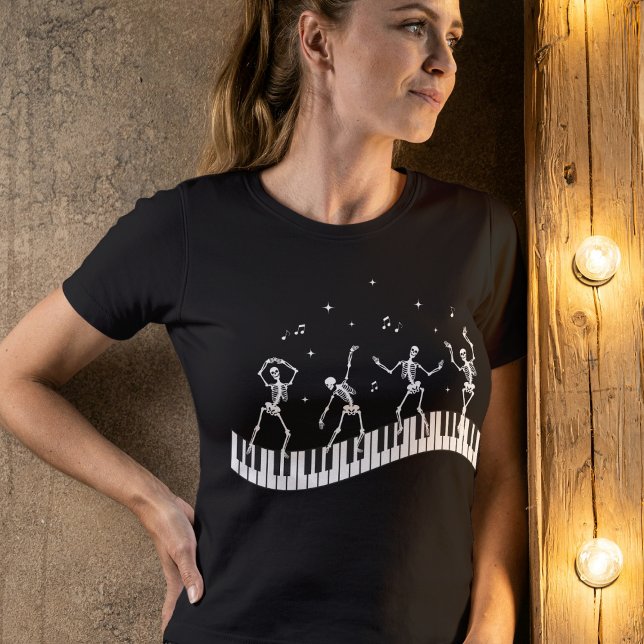 Dancing Skeletons Tangentbord Music Teacher T-Shir T Shirt (Skapare uppladdad)
