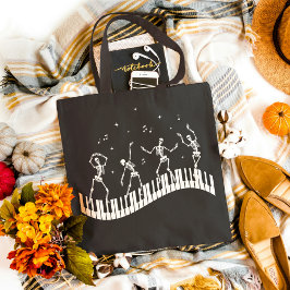 Dancing Skeletons Tangentbord Music Teacher T-Shir Tygkasse