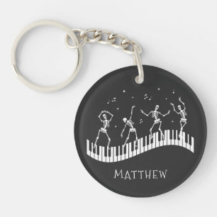 Dancing Skeletons Tangentbord Musician Black