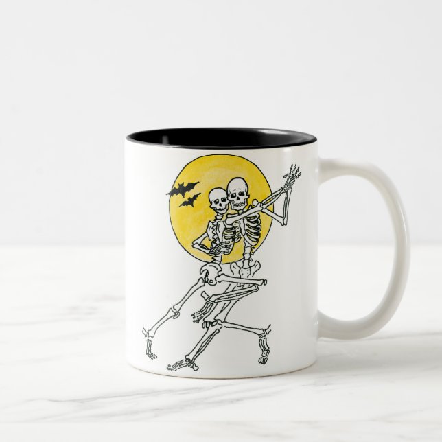 Dancing Skeletons Two-Tone Mugg (Höger)