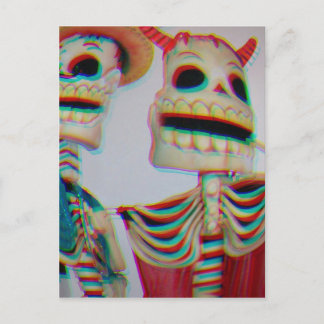 Dancing Skeletons Vykort