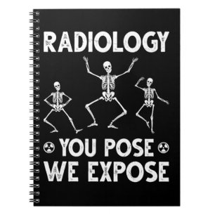 Dancing Skeletons Xray Radiology Humor Anteckningsbok