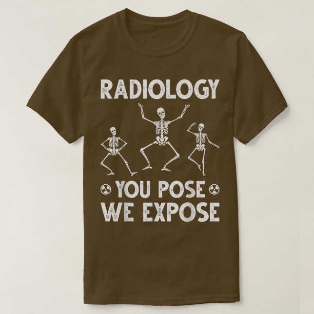 Dancing Skeletons Xray Radiology Humor  T Shirt (Design framsida)