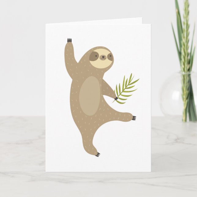 Dancing Sloth | Varför inte? Kort (Framsida)