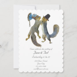 Dancing Squirrels bröllopsinbjudning Inbjudningar