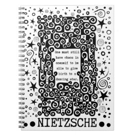 Dancing STAR-citat av Nietzsche Anteckningsbok