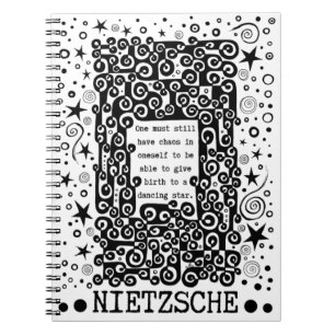 Dancing STAR-citat av Nietzsche Anteckningsbok