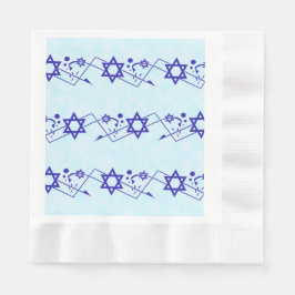 Dancing Star of David på moln Pappersservett