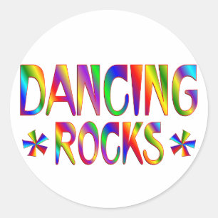 Dancing Sten Runt Klistermärke