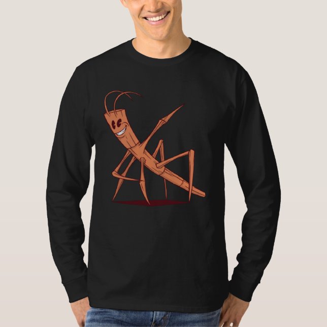 Dancing Stick Deterrent Insect Graphic for Men Wom T Shirt (Framsida)