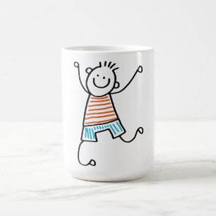 Dancing Stick Man Coffee Mugg