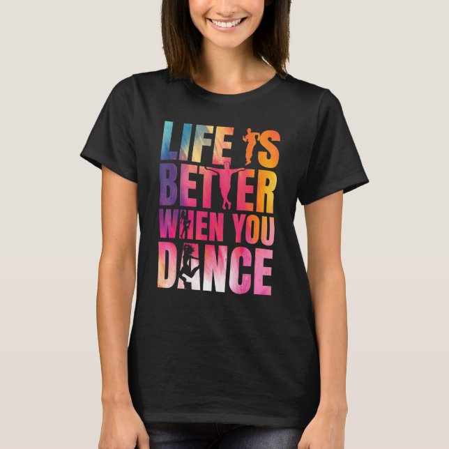 Dancing Street Dance Breakdance T Shirt (Framsida)