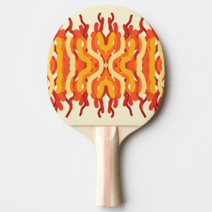 Dancing Sunburst Pop of Färg Abstrakt Art Pingisracket