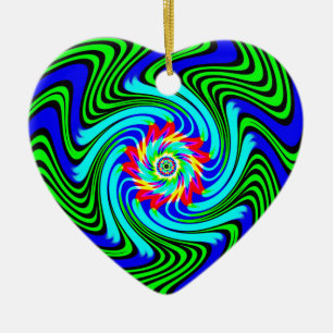 Dancing Swirl Julgransprydnad Keramik