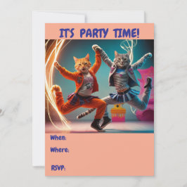 Dancing Tabbies Inbjudningar