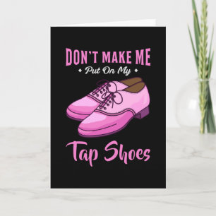 Dancing Tap Shoes Queen Dancer Disco Ballet Gift Kort