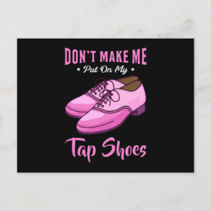 Dancing Tap Shoes Queen Dancer Disco Ballet Gift Vykort