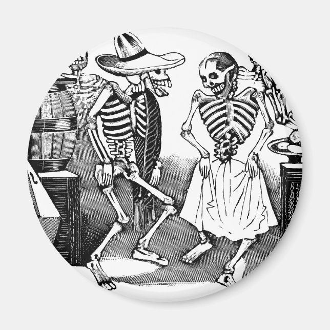 "Dancing the Jarabe in the other World" Magnet (Framsidan)