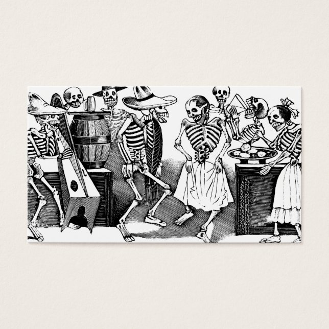 "Dancing the Jarabe in the other World" Visitkort (Framsidan)