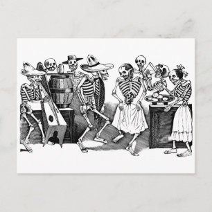 "Dancing the Jarabe in the other World" Vykort