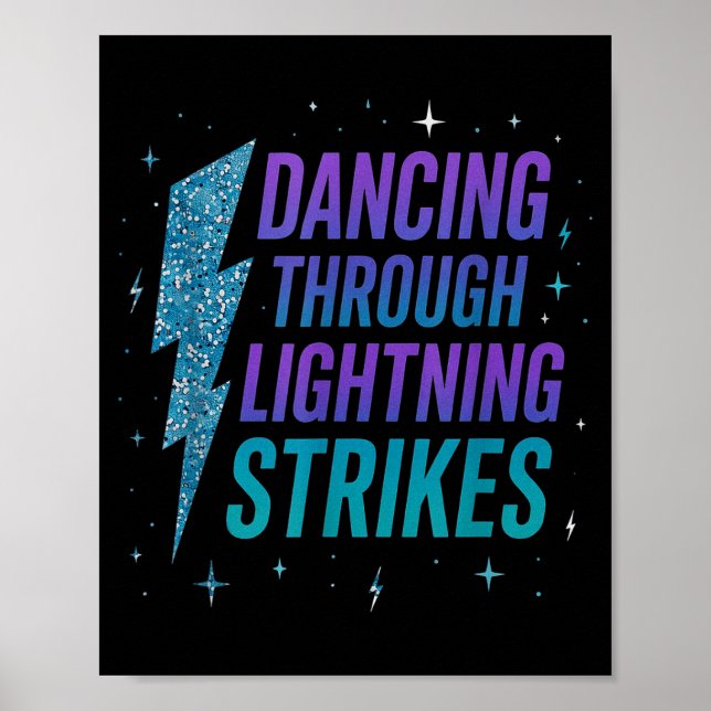 Dancing Through The Lightning Strike Dancer Motiva Poster (Framsidan)