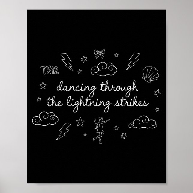 Dancing Through The Lightning Strikes, Funny Danci Poster (Framsidan)