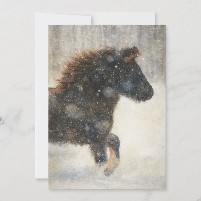 Dancing Through the Snow Julkort (Framsida)